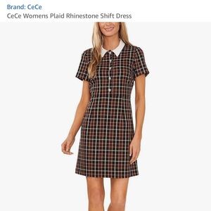 CeCemidi dress cute pretty buttons NWT